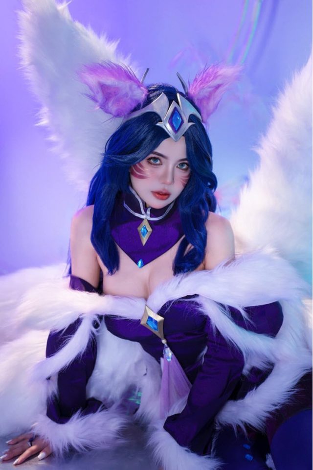 女神Mai_Dora在《英雄联盟》游戏社区发布漂亮迷人的阿狸cosplay照片(remix女神)插图2
