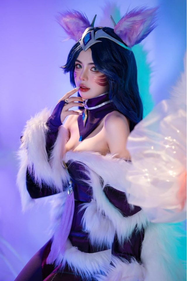 女神Mai_Dora在《英雄联盟》游戏社区发布漂亮迷人的阿狸cosplay照片(remix女神)插图3