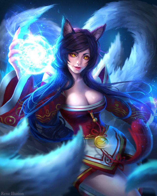 女神Mai_Dora在《英雄联盟》游戏社区发布漂亮迷人的阿狸cosplay照片(remix女神)插图1