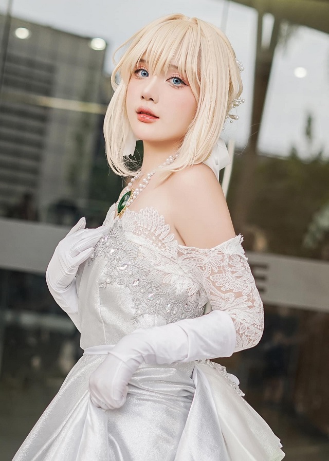 COSPLAY薇尔莉特·伊芙加登的coser“陈秋芳”成了国民waifu(薇尔莉特美照)插图3
