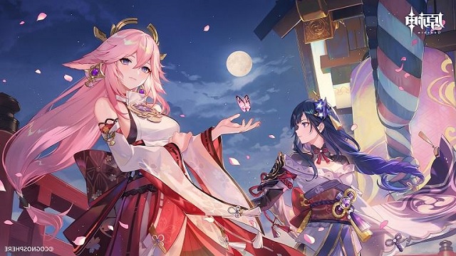雷电将军&八重神子COSPLAY，在一起度过了令人印象深刻的生日插图