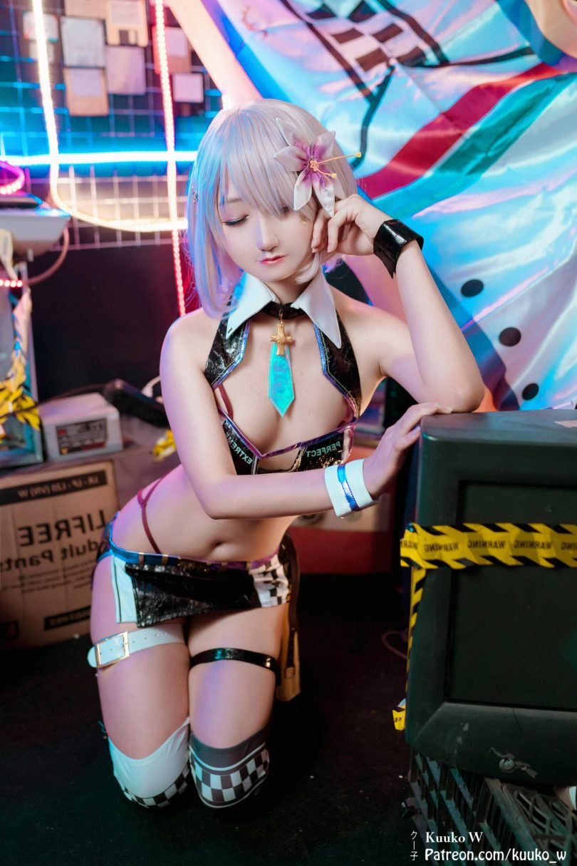 Kuuko W cos玛修 | Kuuko W_FGO·玛修 赛车女郎cos作品 [16P-36MB](玛修bright voyager)插图1