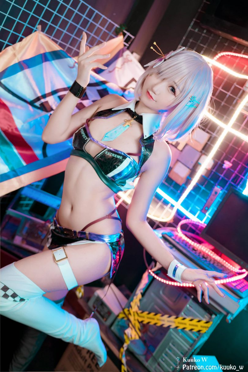 Kuuko W cos玛修 | Kuuko W_FGO·玛修 赛车女郎cos作品 [16P-36MB](玛修bright voyager)插图
