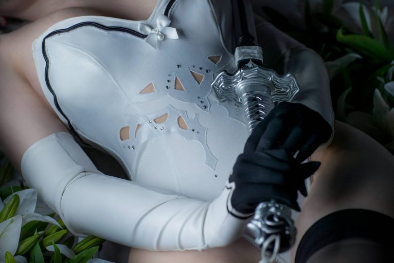 Sayathefox cos 2B Floral | Sayathefox_尼尔机械纪元·2B cos作品 [10P-131MB]