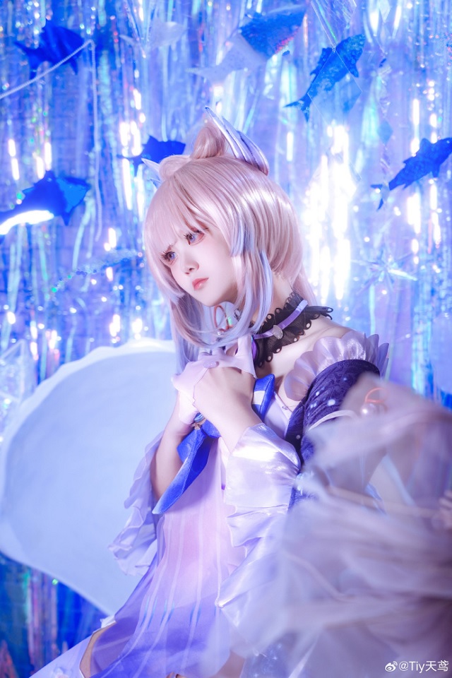 Tiy天鸢cos《原神》珊瑚宫心海，展现“现人神巫女”的迷人魅力(叶罗丽精灵梦小视频关于王默)插图5