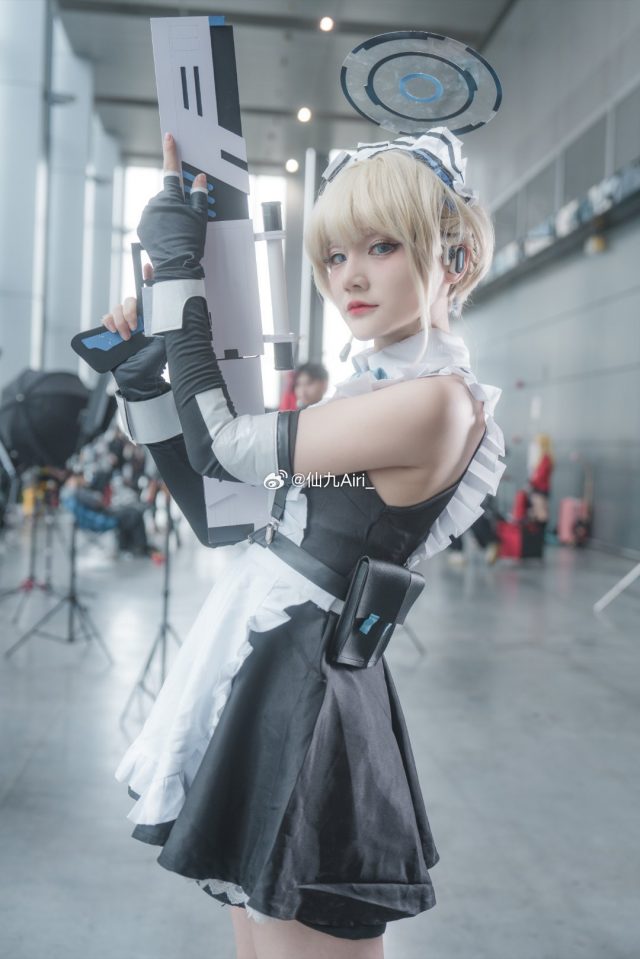 仙九Airi cos《蔚蓝档案》飞鸟马时，再现美少女战士的酷帅魅力(仙九情侣网名是什么)插图6