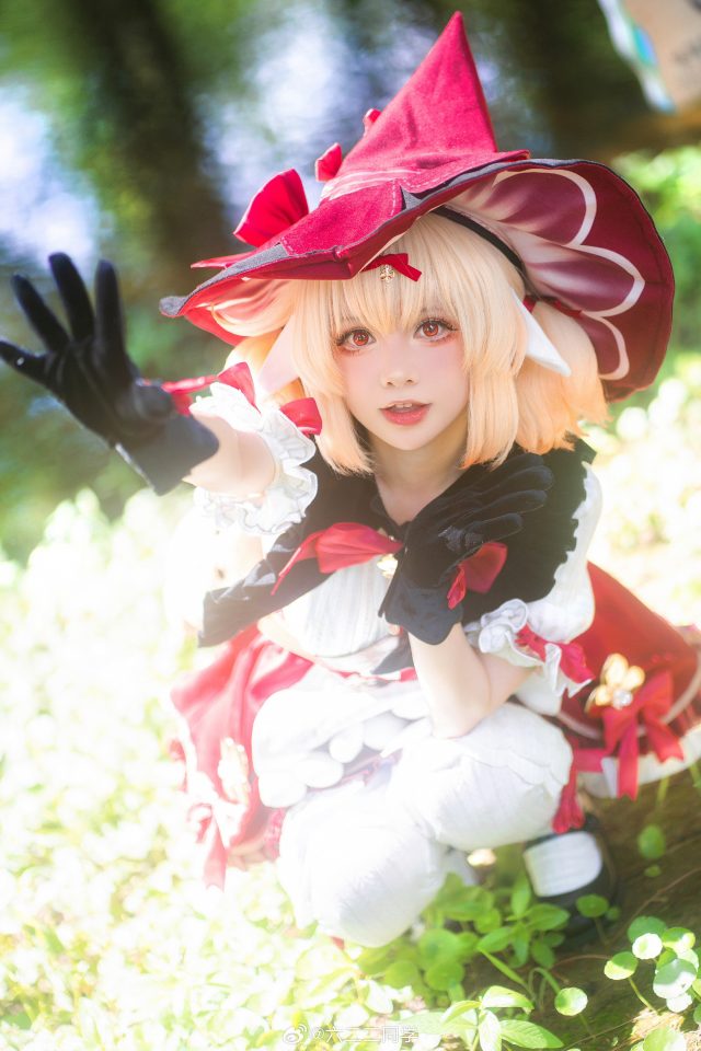 六二二同学cos《原神》可莉，展现“火花骑士”的可爱魔法治愈插图3