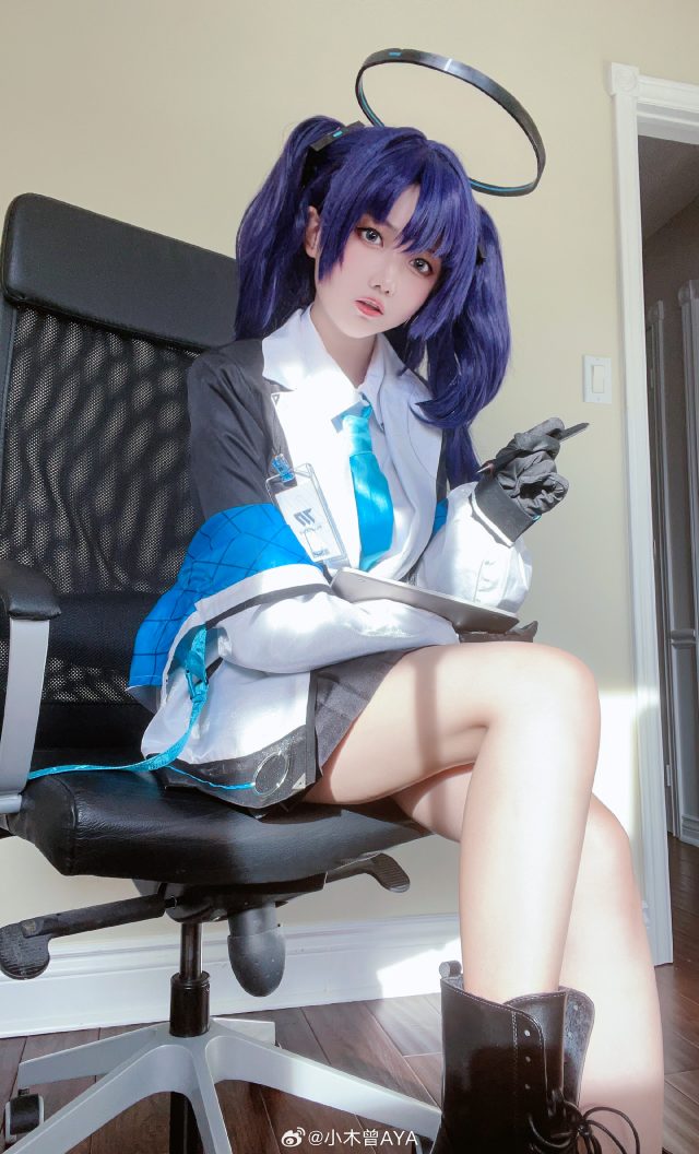 [蔚蓝档案]小木曾AYA cos早濑优香，可爱与cosplay技巧的完美融合(蔚蓝档案黑皮)插图2
