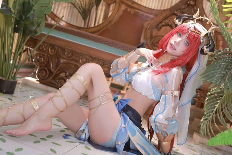 水淼aqua cos妮露 | 水淼aqua_原神·妮露 原皮+比基尼cos [97P-125MB](水淼aqua泳衣)插图