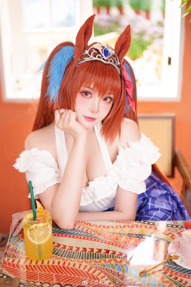 [赛马娘Pretty Derby]瓜希酱cos大和赤骥，展现性感领跑者的自信魅力(赛马娘pretty derby手游)插图4