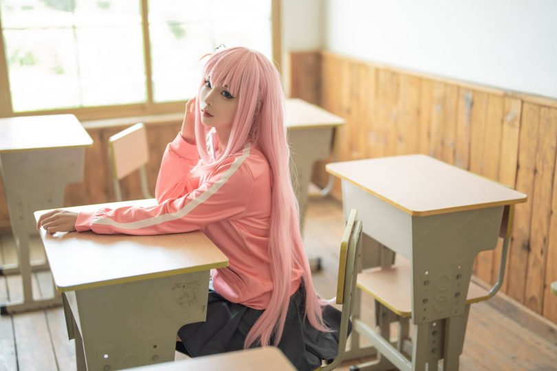 蠢沫沫cos后藤独 | 蠢沫沫_孤独摇滚·后藤独+女仆cos [26P-178MB] - 趣画阁