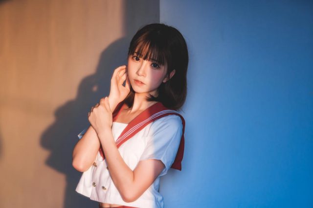 Kitaro_绮太郎的JK cosplay系列：邻家妹妹的校园风情插图