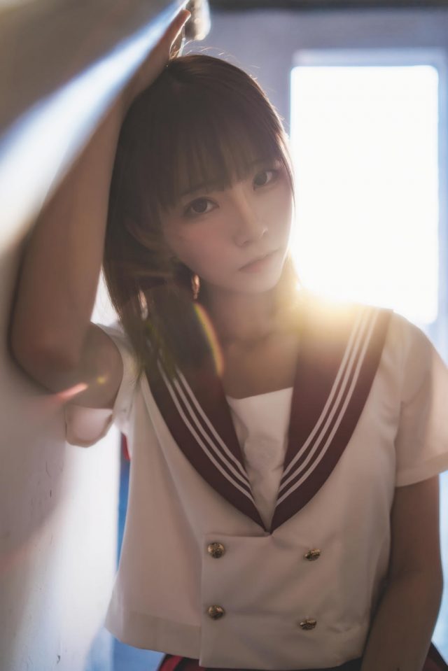 Kitaro_绮太郎的JK cosplay系列：邻家妹妹的校园风情插图4