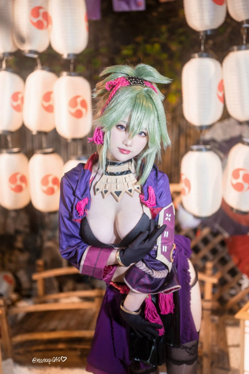 七七娜娜子cos久岐忍 | 七七娜娜子_原神·久岐忍同人cos作品 [41P9V-323MB]