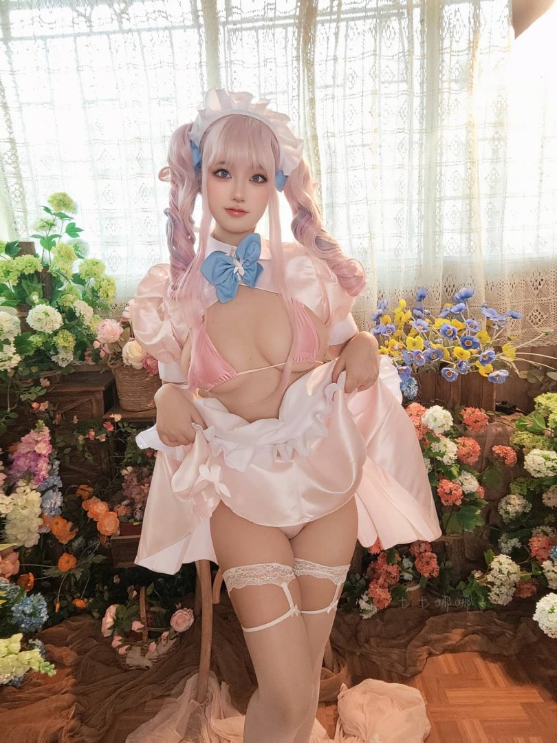 七七娜娜子cos普利茅斯 | 七七娜娜子_碧蓝航线·普利茅斯女仆cos [40P-324MB]