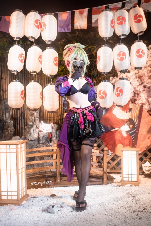 原神·久岐忍同人COS：七七娜娜子的COSPLAY技艺揭秘插图1