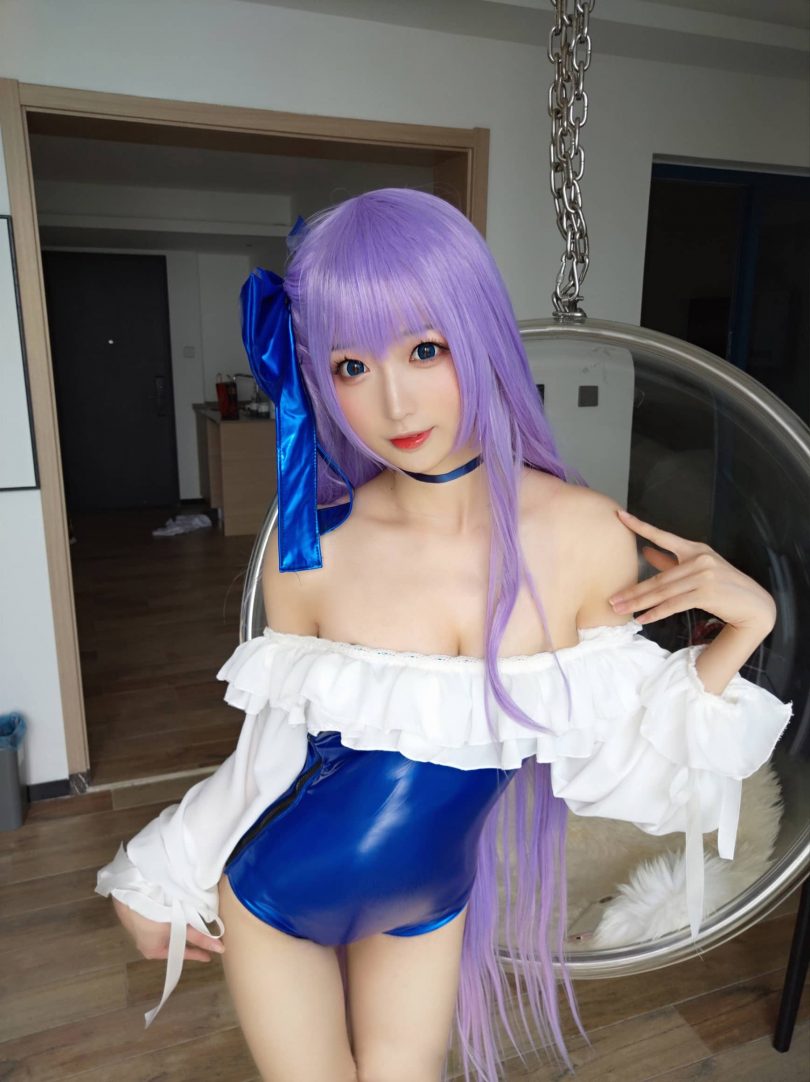 南宫cos莉莉丝 | 南宫_莉莉丝·蓝色皮衣泳装cos作品 [11P-25MB]