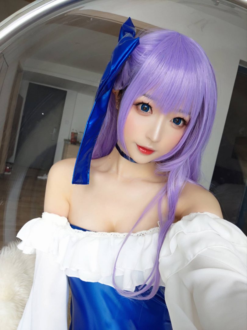 南宫cos莉莉丝 | 南宫_莉莉丝·蓝色皮衣泳装cos作品 [11P-25MB]