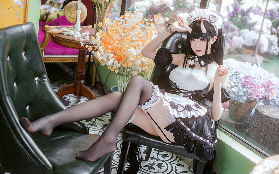 探索南宫的COS寫真世界：碧蓝航线能代女仆COSPLAY(南宫拓展基地)插图1