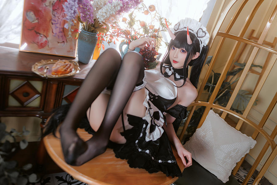 探索南宫的COS寫真世界：碧蓝航线能代女仆COSPLAY(南宫拓展基地)插图2