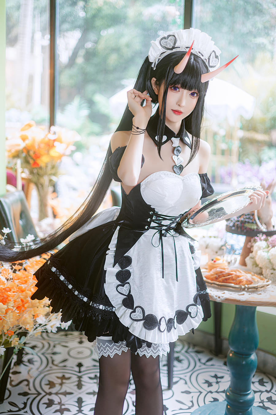 探索南宫的COS寫真世界：碧蓝航线能代女仆COSPLAY(南宫拓展基地)插图3