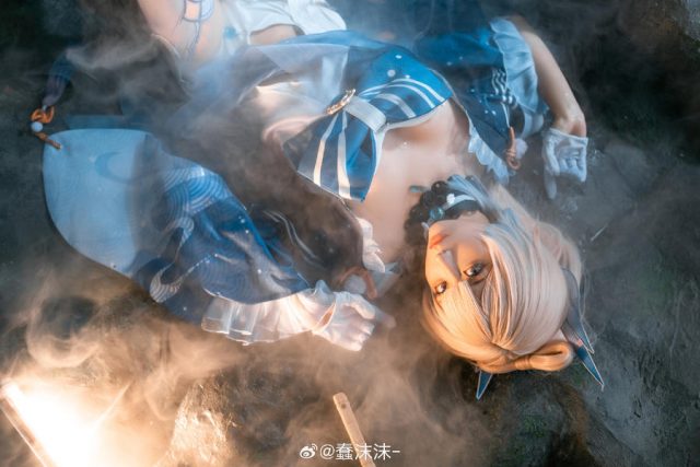 原神·珊瑚宫心海COSPLAY赏析：蠢沫沫精湛的COS还原(原神珊瑚宫心海q版头像)插图2