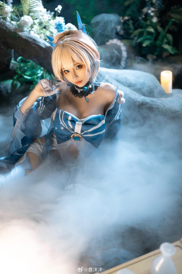 原神·珊瑚宫心海COSPLAY赏析：蠢沫沫精湛的COS还原(原神珊瑚宫心海q版头像)插图3