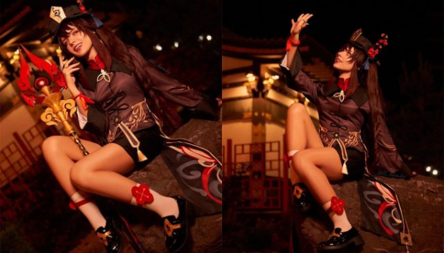 “丘丘版”的胡桃cosplay，女玩家的魅力依然输给了新角色那维莱特(丘丘gusha unu boya)插图3