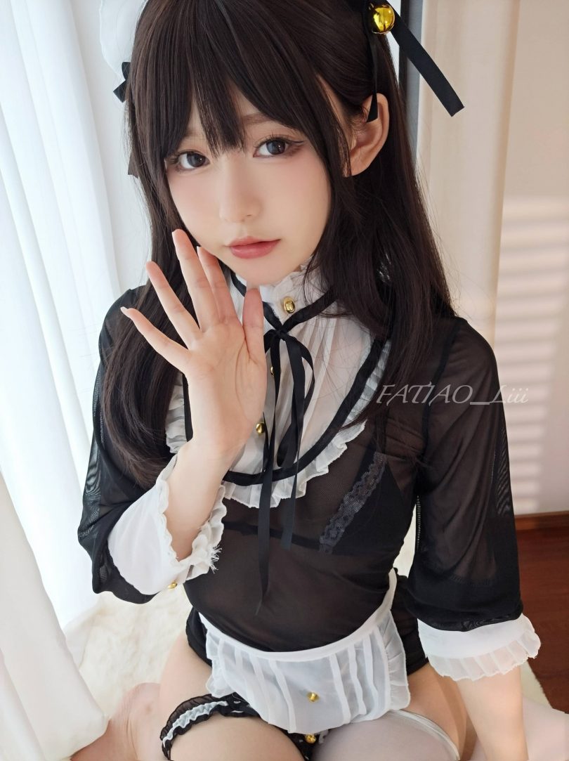 迷之呆梨cos女仆 | 迷之呆梨_女仆装+浅紫睡衣cos作品 [141P-267MB] - 趣画阁
