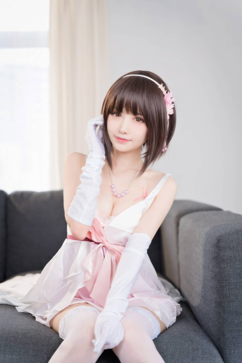 Shika小鹿鹿cos加藤惠 | Shika小鹿鹿_路人女主·加藤惠 礼服cos [61P1V-234MB]