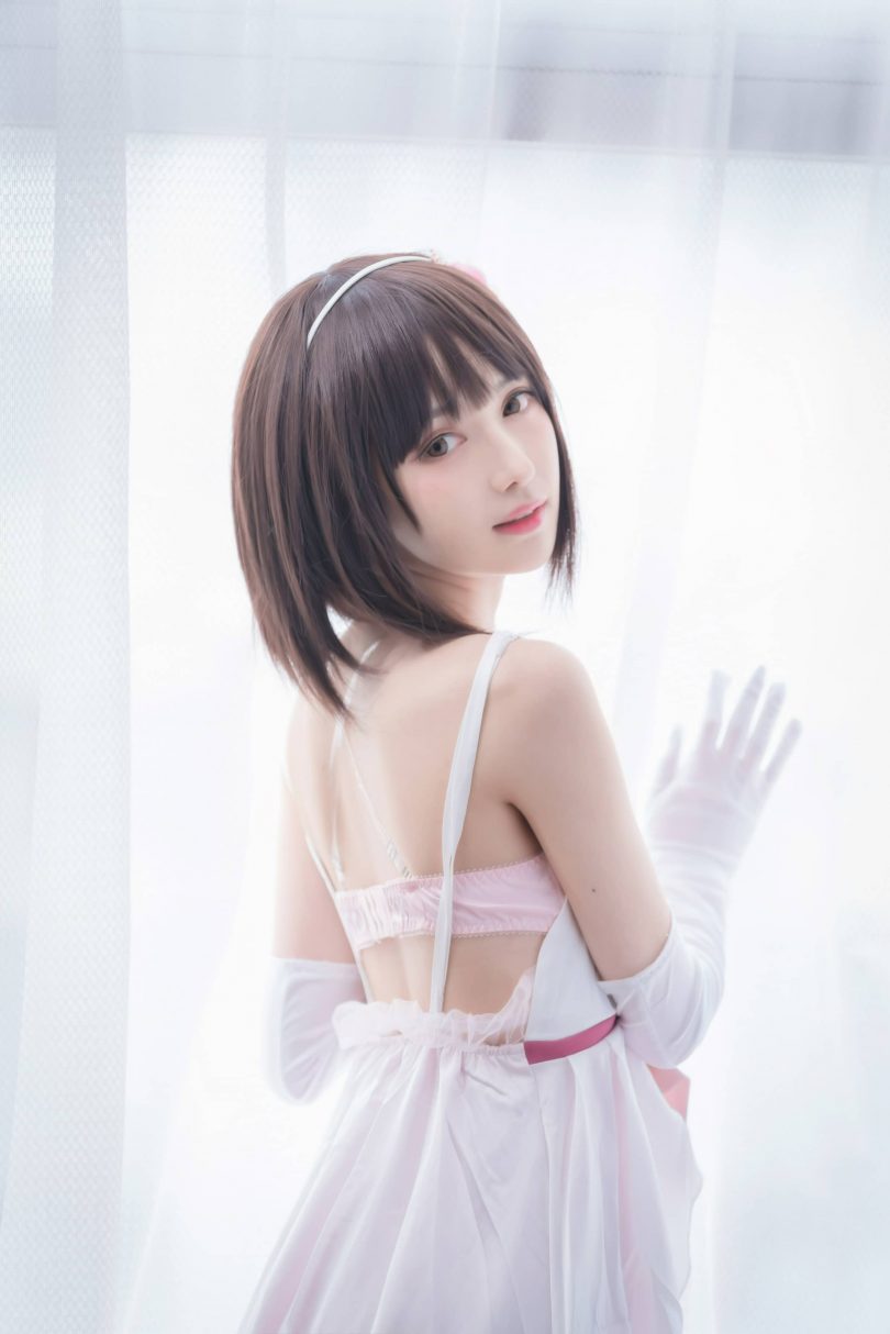 Shika小鹿鹿cos加藤惠 | Shika小鹿鹿_路人女主·加藤惠 礼服cos [61P1V-234MB]