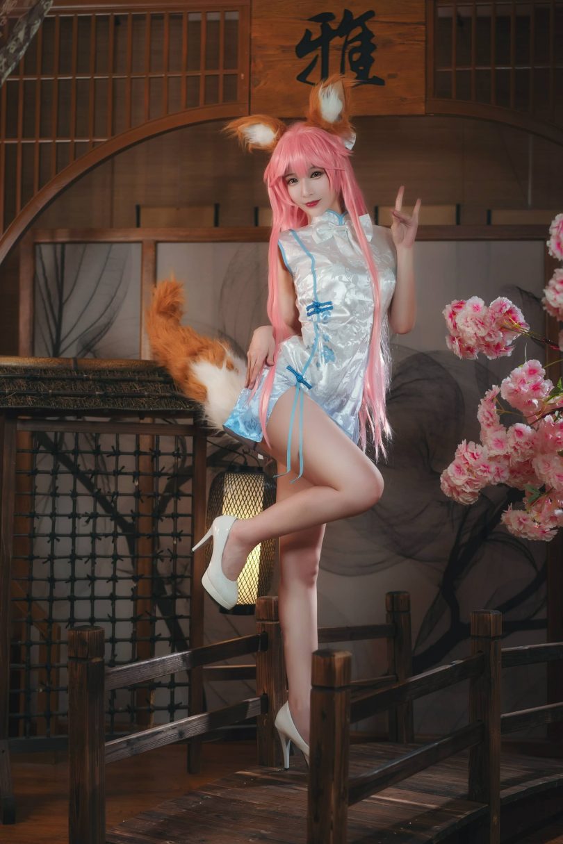 w百合欧皇子w cos玉藻前 | w百合欧皇子w_Fate/EXTRA·玉藻前旗袍cos [20P-189MB](w百合欧皇子有对象吗)插图