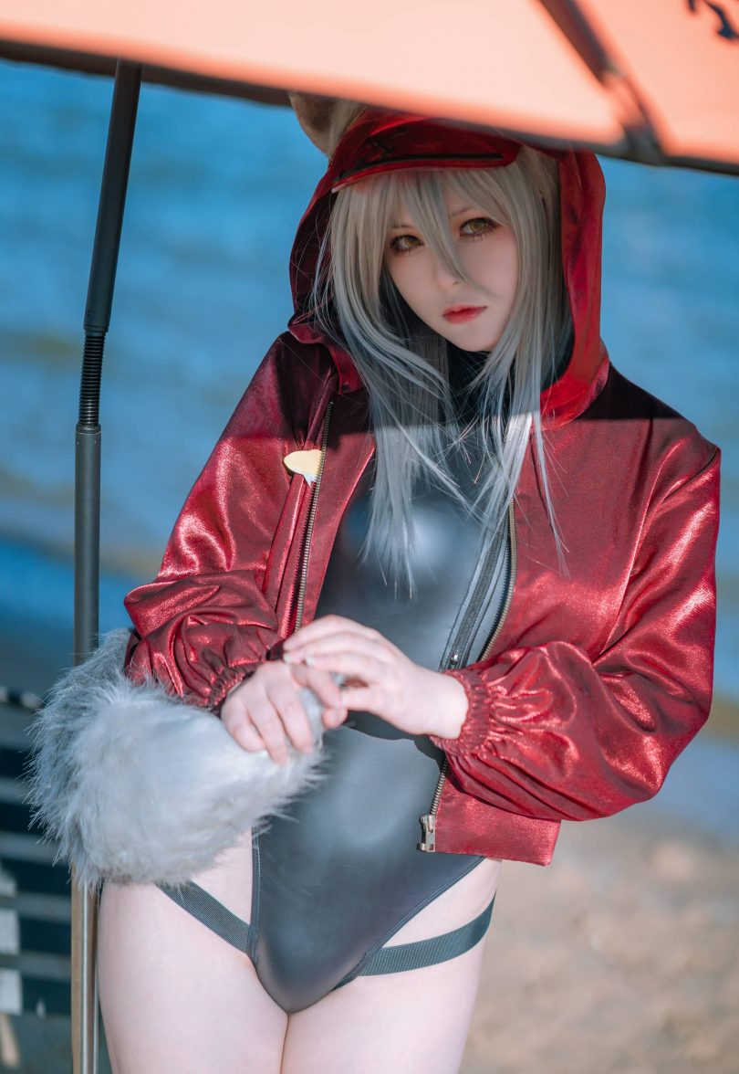 w百合欧皇子w cos红 | w百合欧皇子w_明日方舟·红 轻风LB01 cos [12P-97MB]