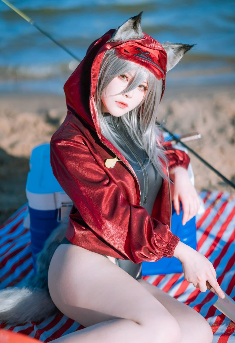 w百合欧皇子w cos红 | w百合欧皇子w_明日方舟·红 轻风LB01 cos [12P-97MB]