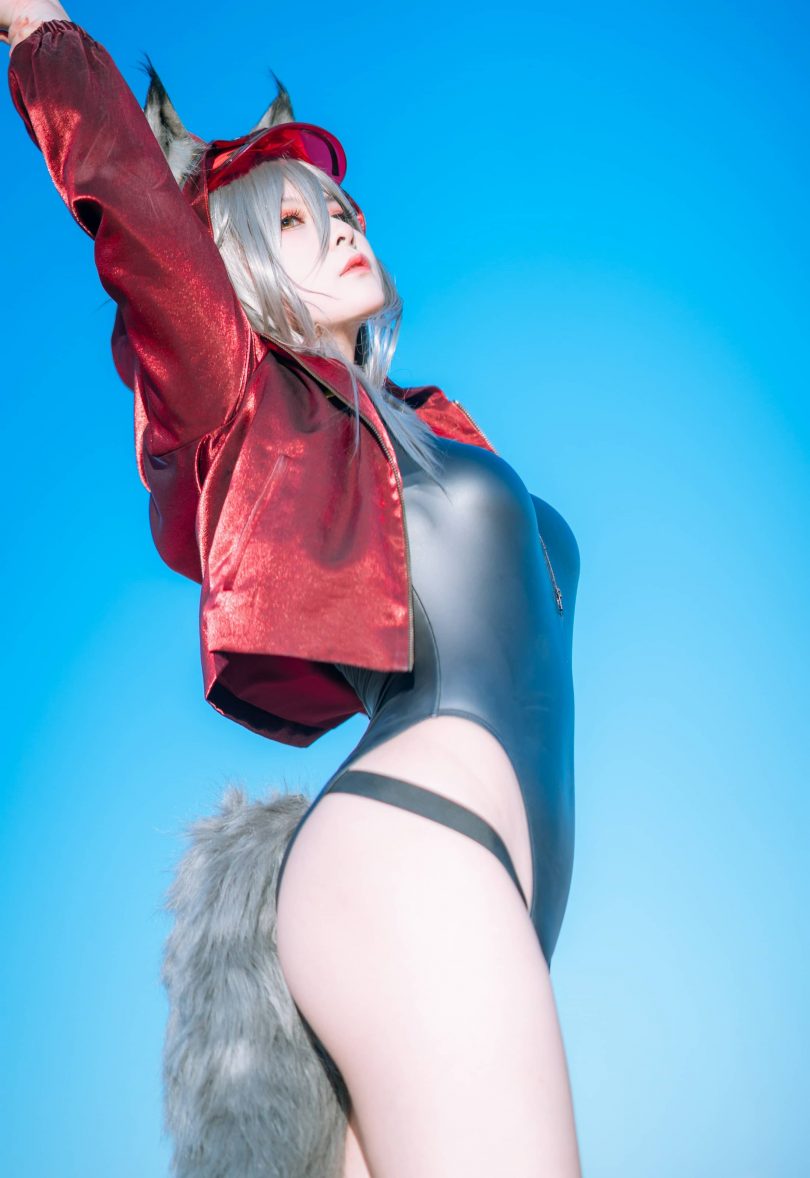 w百合欧皇子w cos红 | w百合欧皇子w_明日方舟·红 轻风LB01 cos [12P-97MB]