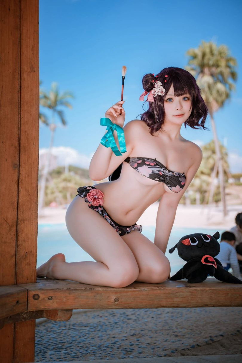 w百合欧皇子w cos葛饰北斋 | w百合欧皇子w_FGO·葛饰北斋 泳装cos [21P-239MB]