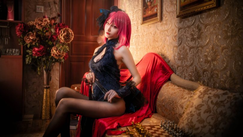 沧霁桔梗cos黑太子 | 沧霁桔梗_碧蓝航线·黑太子cos作品 [11P-221MB]