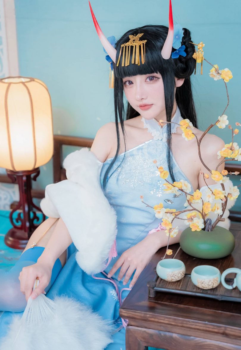 紫氯氯cos能代 | 紫氯氯_碧蓝航线·能代 旗袍cos作品 [18P-39MB]