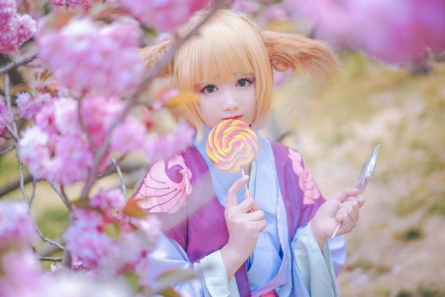 小魔法师“羽天Shine”展现二次元小可爱的独特cosplay魅力！(小魔法小说)插图