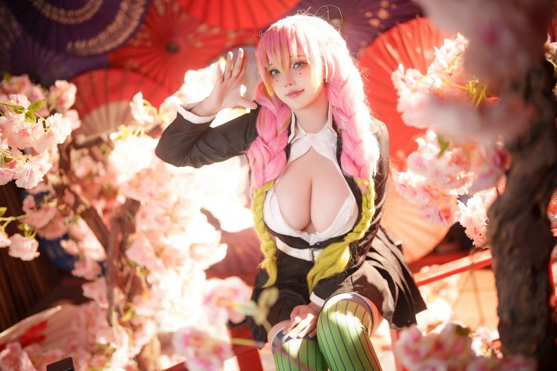 菌烨tako cos甘露寺蜜璃 | 菌烨tako_鬼灭之刃·甘露寺蜜璃cos [9P-120MB](菌烨tako叫什么)插图