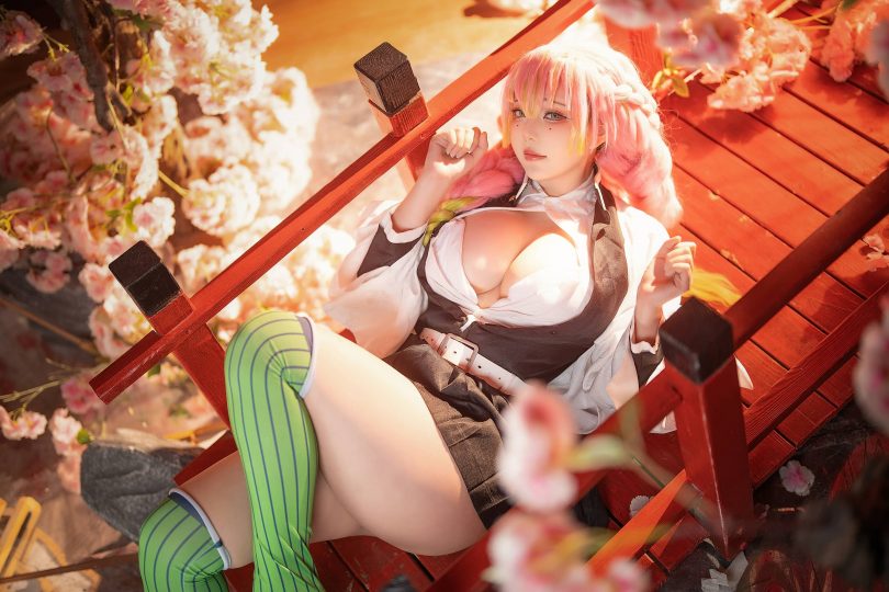 菌烨tako cos甘露寺蜜璃 | 菌烨tako_鬼灭之刃·甘露寺蜜璃cos [9P-120MB]