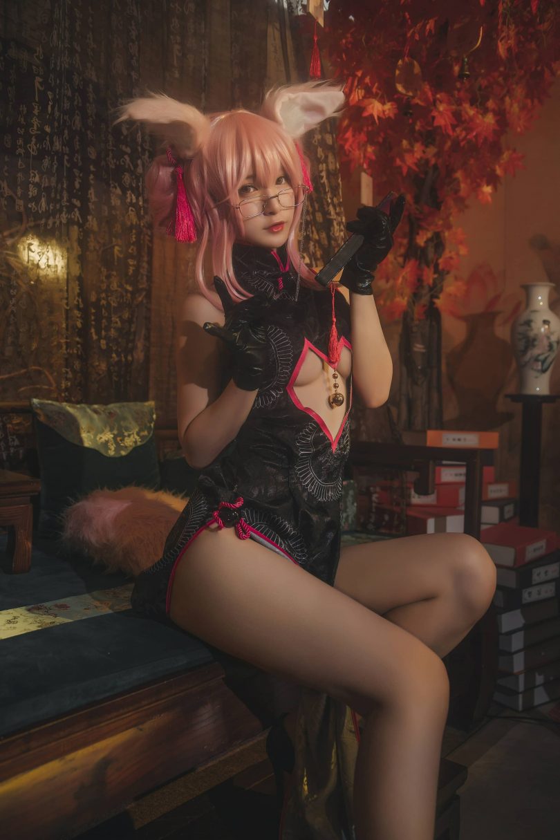 铁板烧鬼舞w_FGO·玉藻前黑旗袍cos [35P-506MB] | 铁板烧鬼舞w cos玉藻前