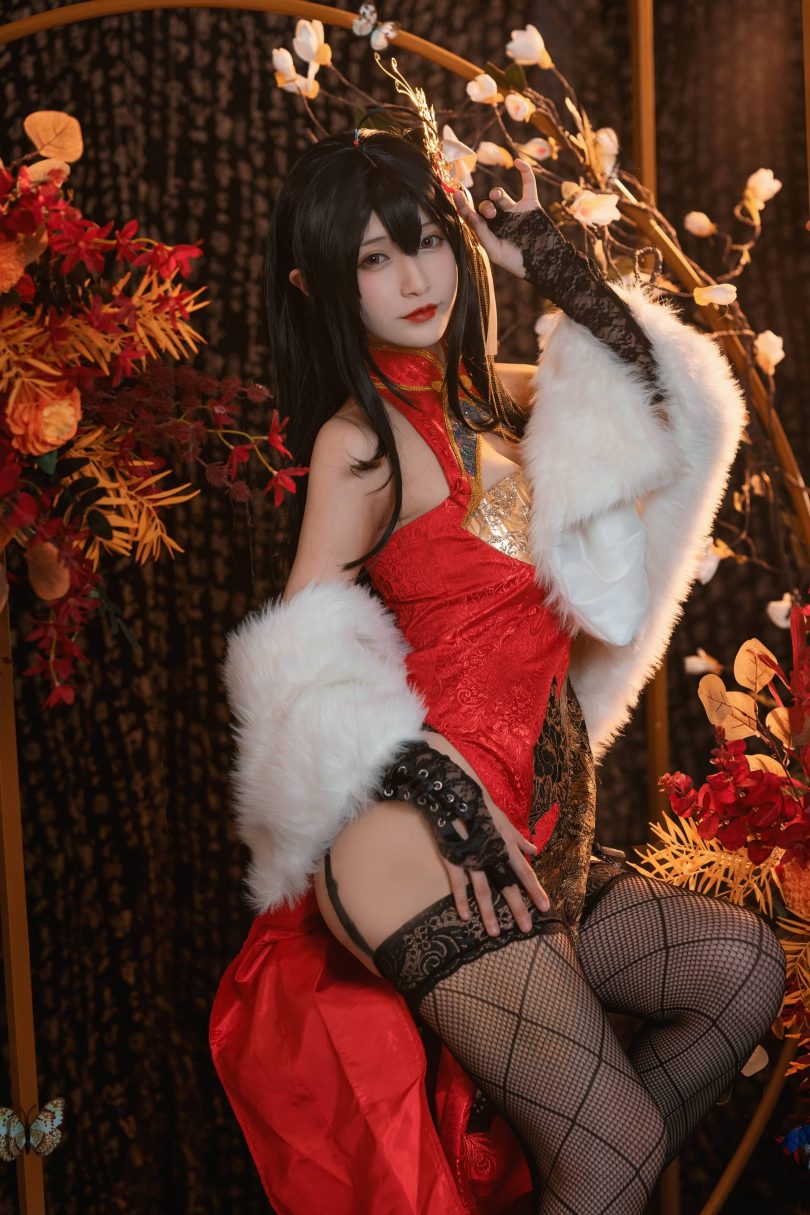 铁板烧鬼舞w cos大凤 | 铁板烧鬼舞w_碧蓝航线·大凤旗袍cos [30P-495MB]