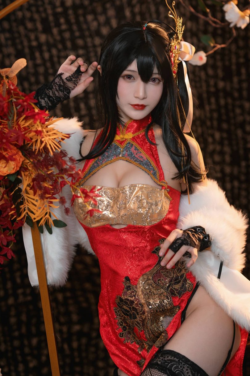 铁板烧鬼舞w cos大凤 | 铁板烧鬼舞w_碧蓝航线·大凤旗袍cos [30P-495MB]