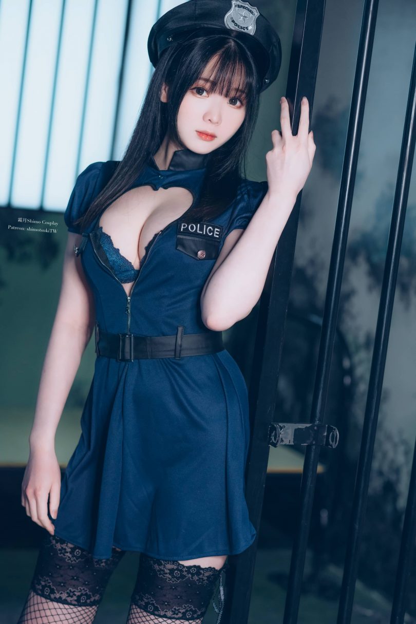 霜月shimo cos Police | 霜月shimo_Police·制服+网袜cos作品 [50P-791MB](霜月李高隐)插图