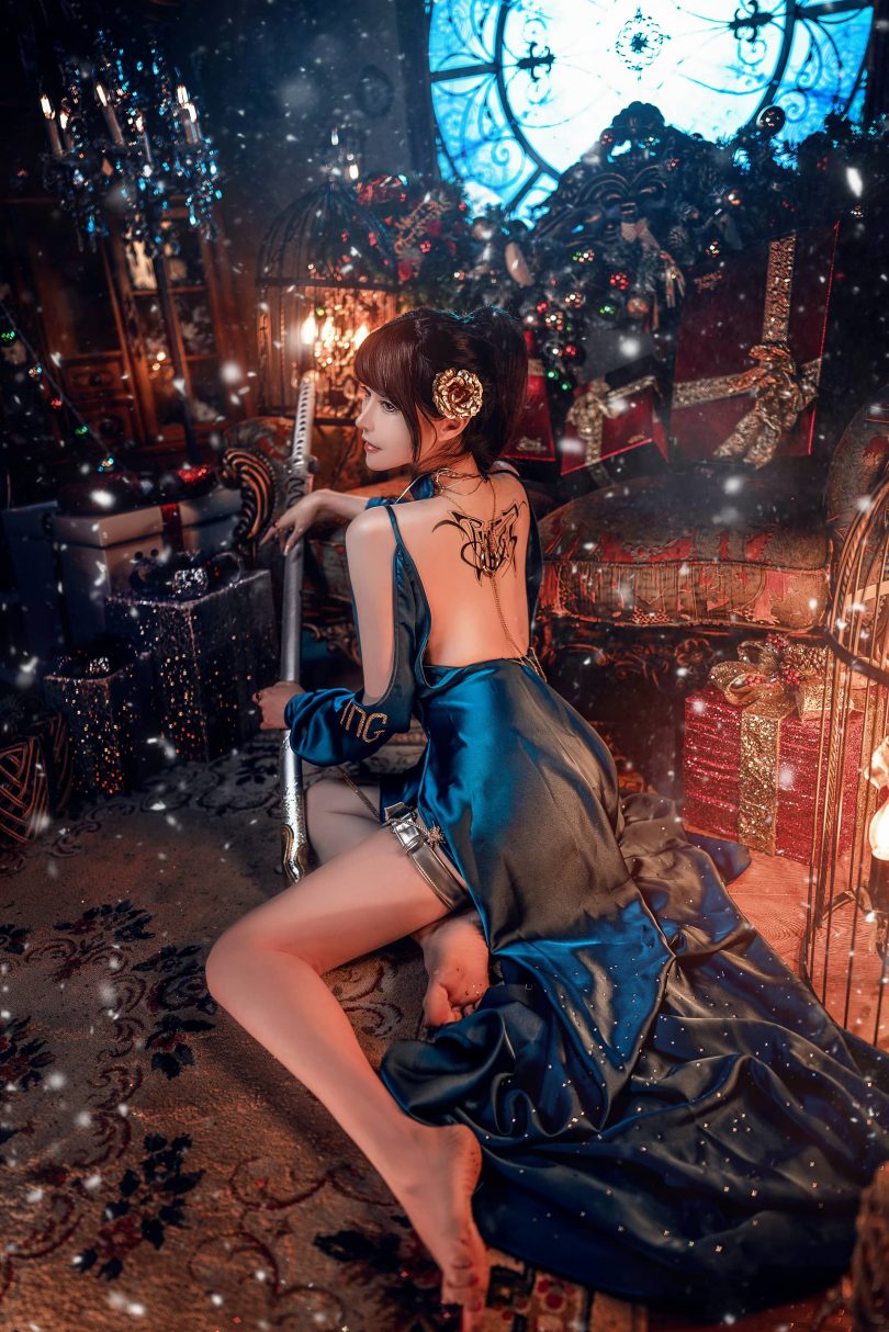 露兒大魔王cos_礼服 | 露兒大魔王_蓝色妖姬 礼服cos作品 [11P-92MB]