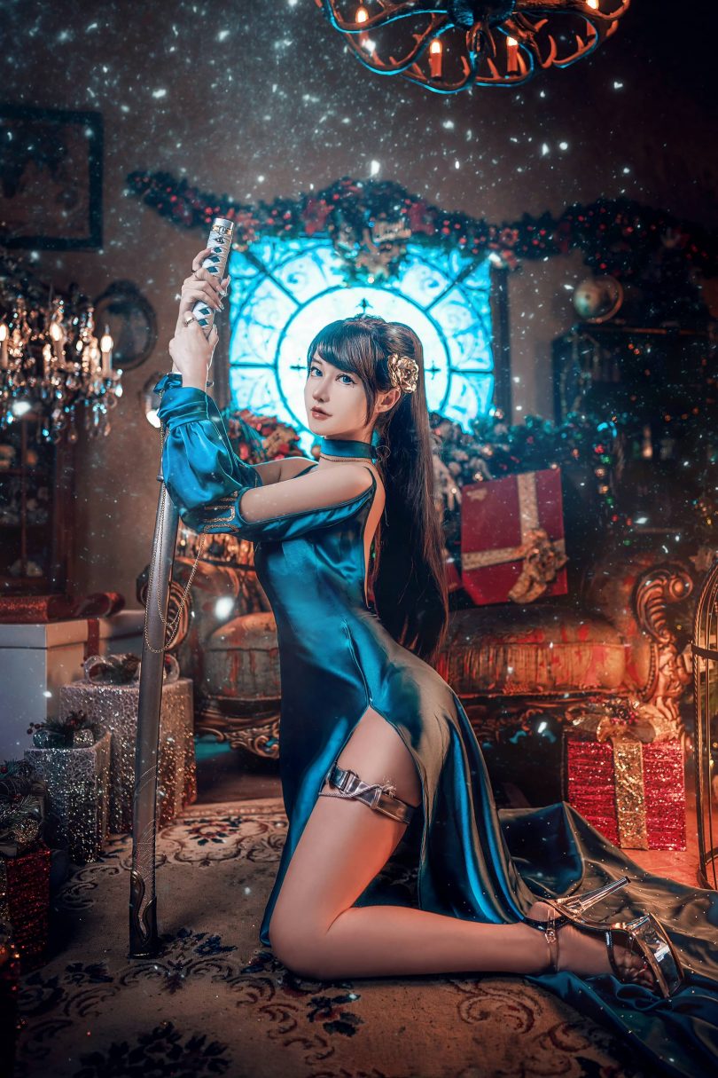 露兒大魔王cos_礼服 | 露兒大魔王_蓝色妖姬 礼服cos作品 [11P-92MB]