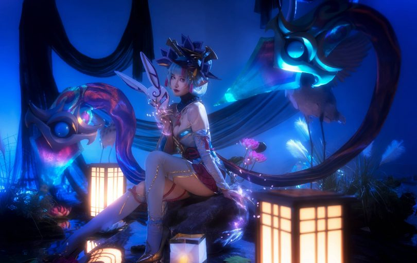 露兒大魔王cos伊芙琳 | 露兒大魔王_英雄联盟·伊芙琳cos [15P-209MB]