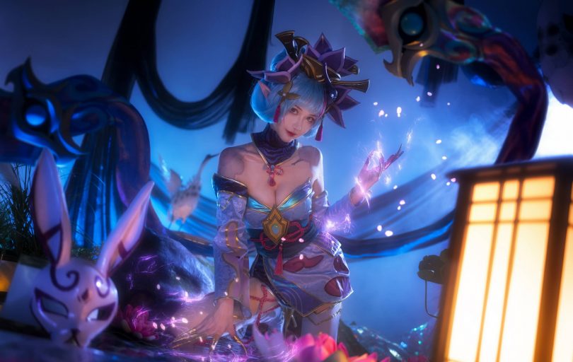 露兒大魔王cos伊芙琳 | 露兒大魔王_英雄联盟·伊芙琳cos [15P-209MB]