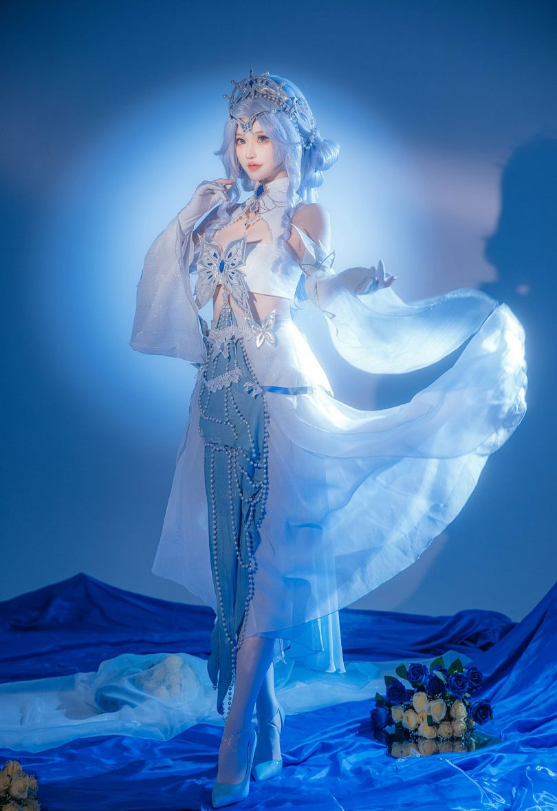 露兒大魔王cos菲欧娜 | 露兒大魔王_蓝色玫瑰·菲欧娜cos [18P-170MB]插图